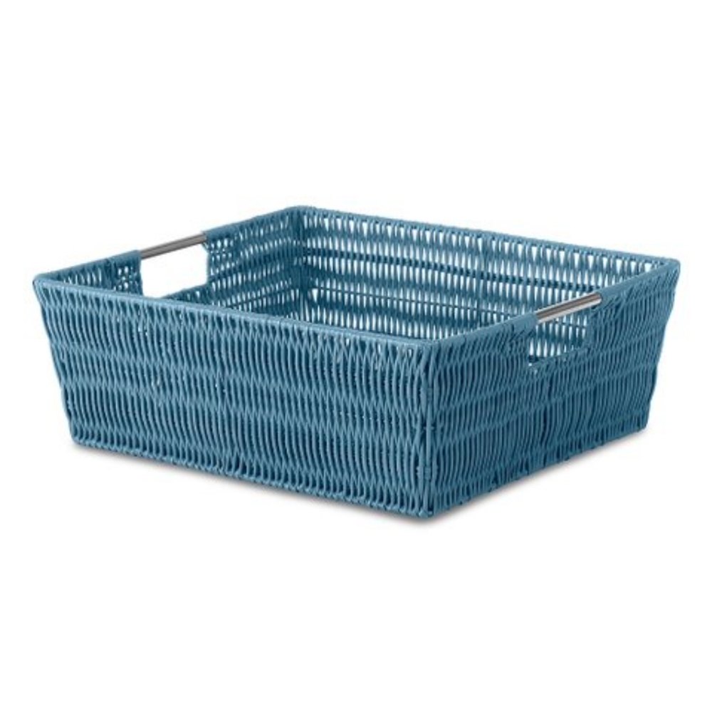 Whitmore Woven Rattique Shelf Basket